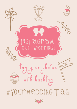 Instagram Our Wedding (pink)