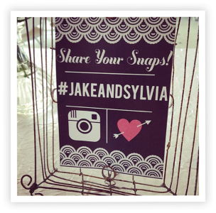 Instagram Wedding Sign