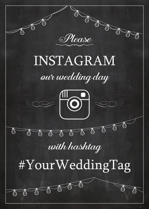 Instagram Wedding Sign Generator Instagram Wedding Sign Generator